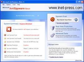 Microsoft AntiSpyware Beta 1