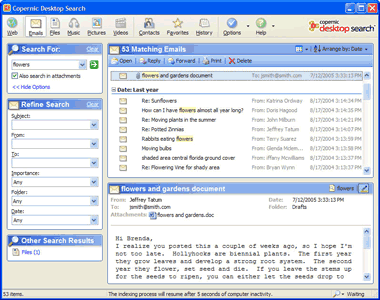 Copernic Desktop Search 1.63