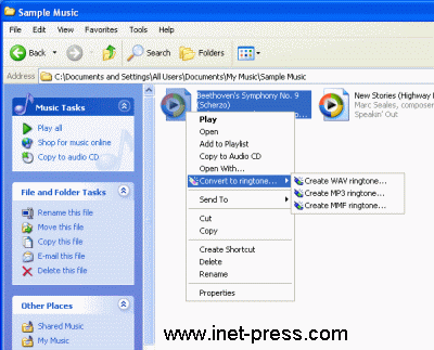 One Click Ringtone Converter 1.0