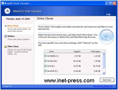 WinASO Disk Cleaner 1.61